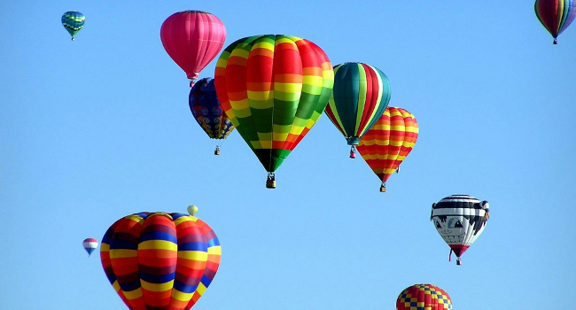 hot air balloons